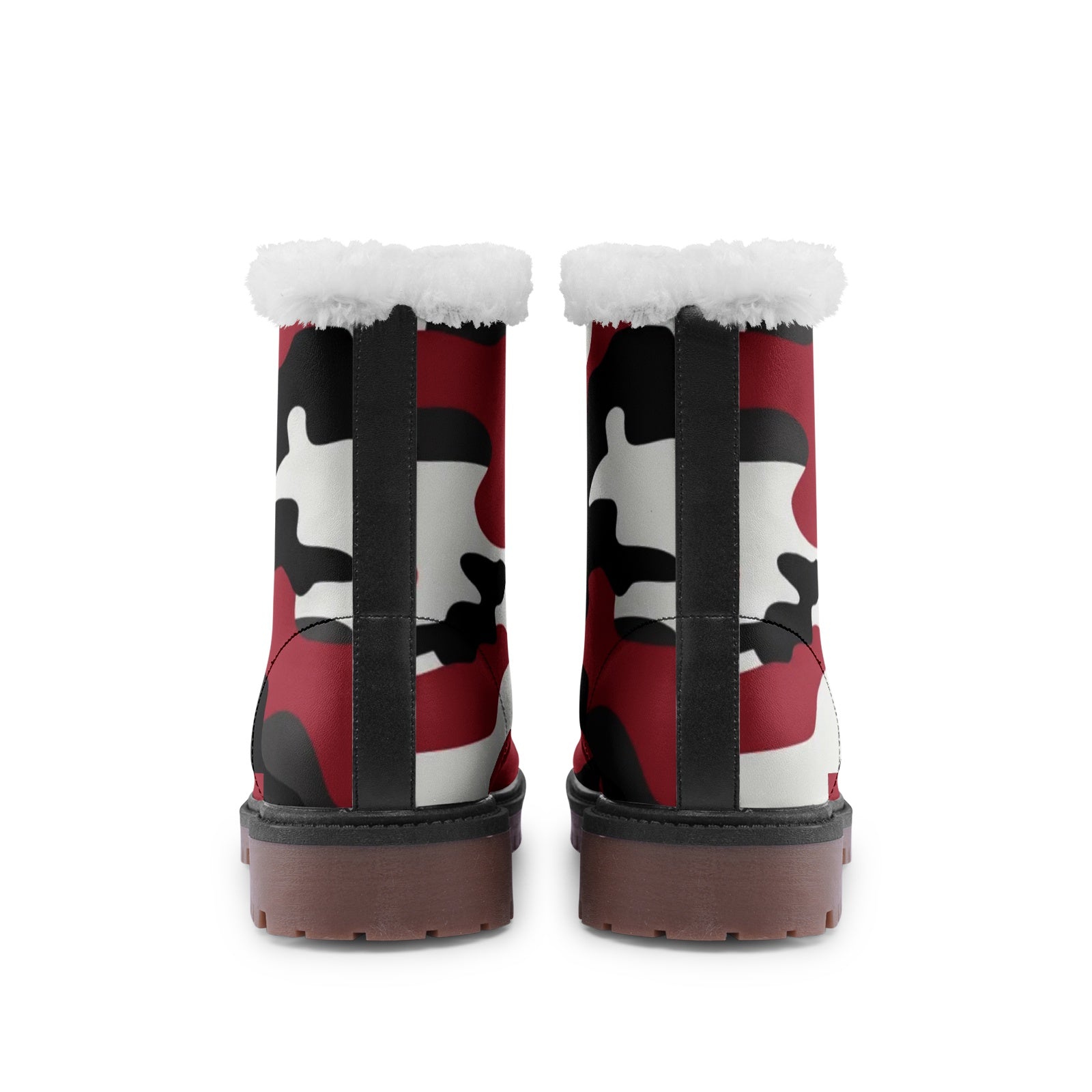 Snow Camo Boots | Green, Red, Black, & White Camouflage