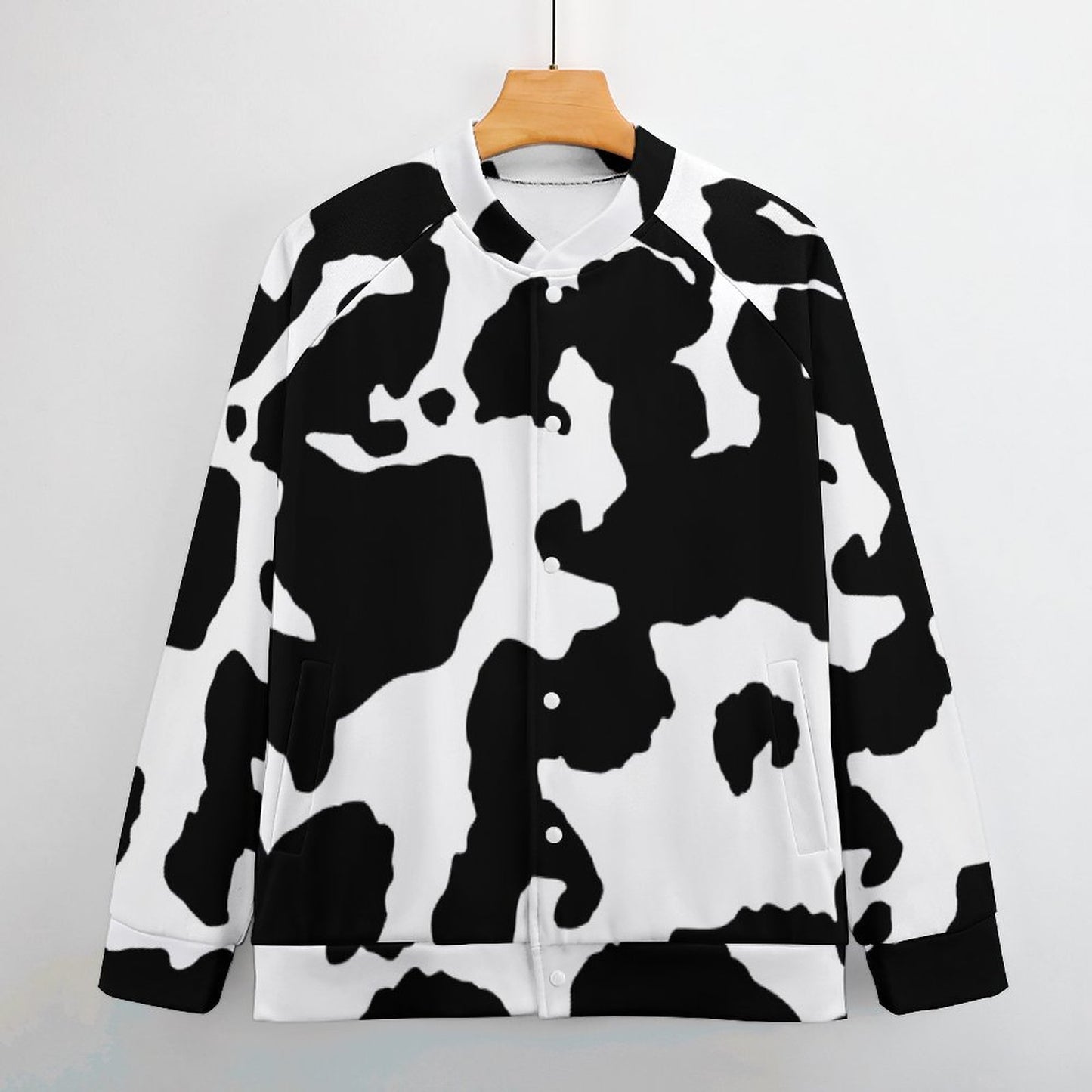 Men's Camo Jacket | Black & White Cow Camouflage