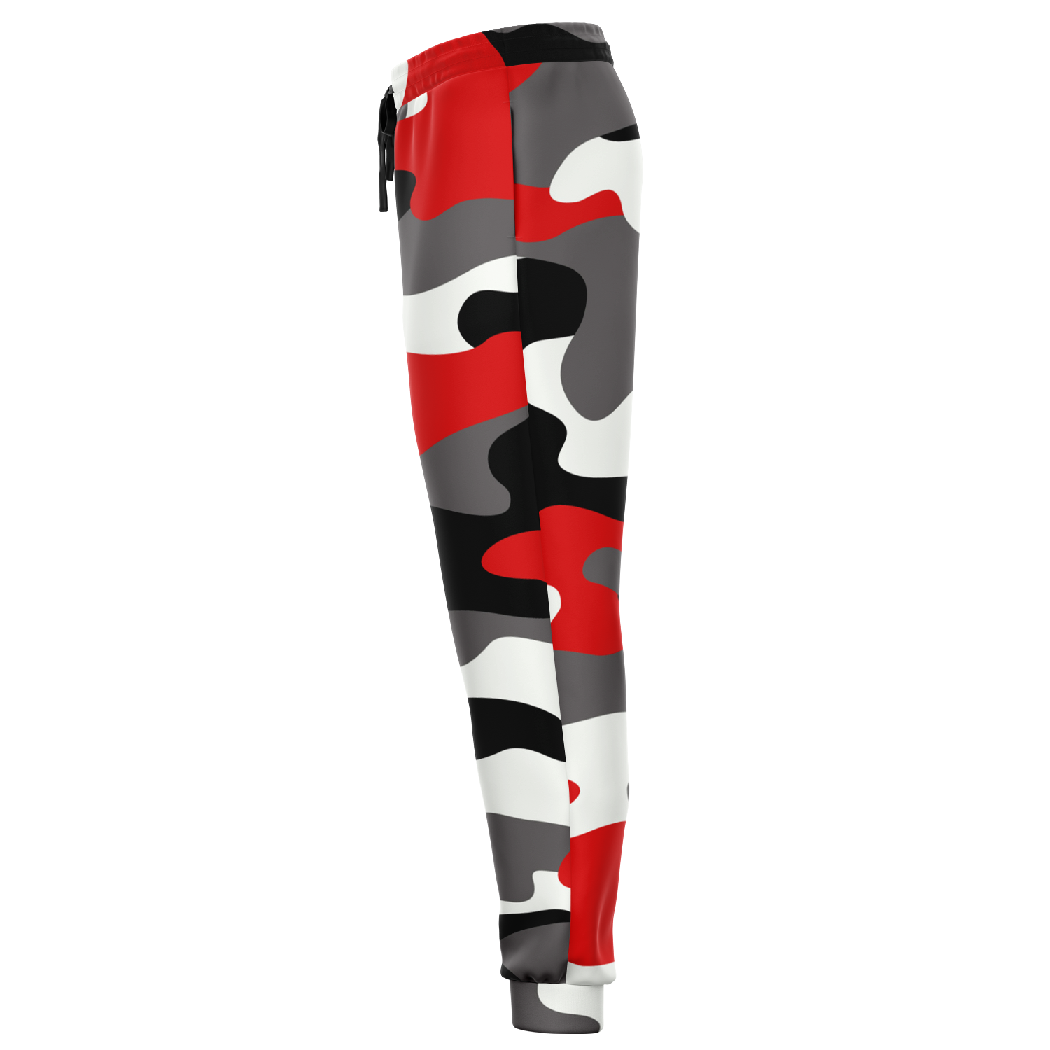 Camo Joggers | Unisex | Red, Black & White