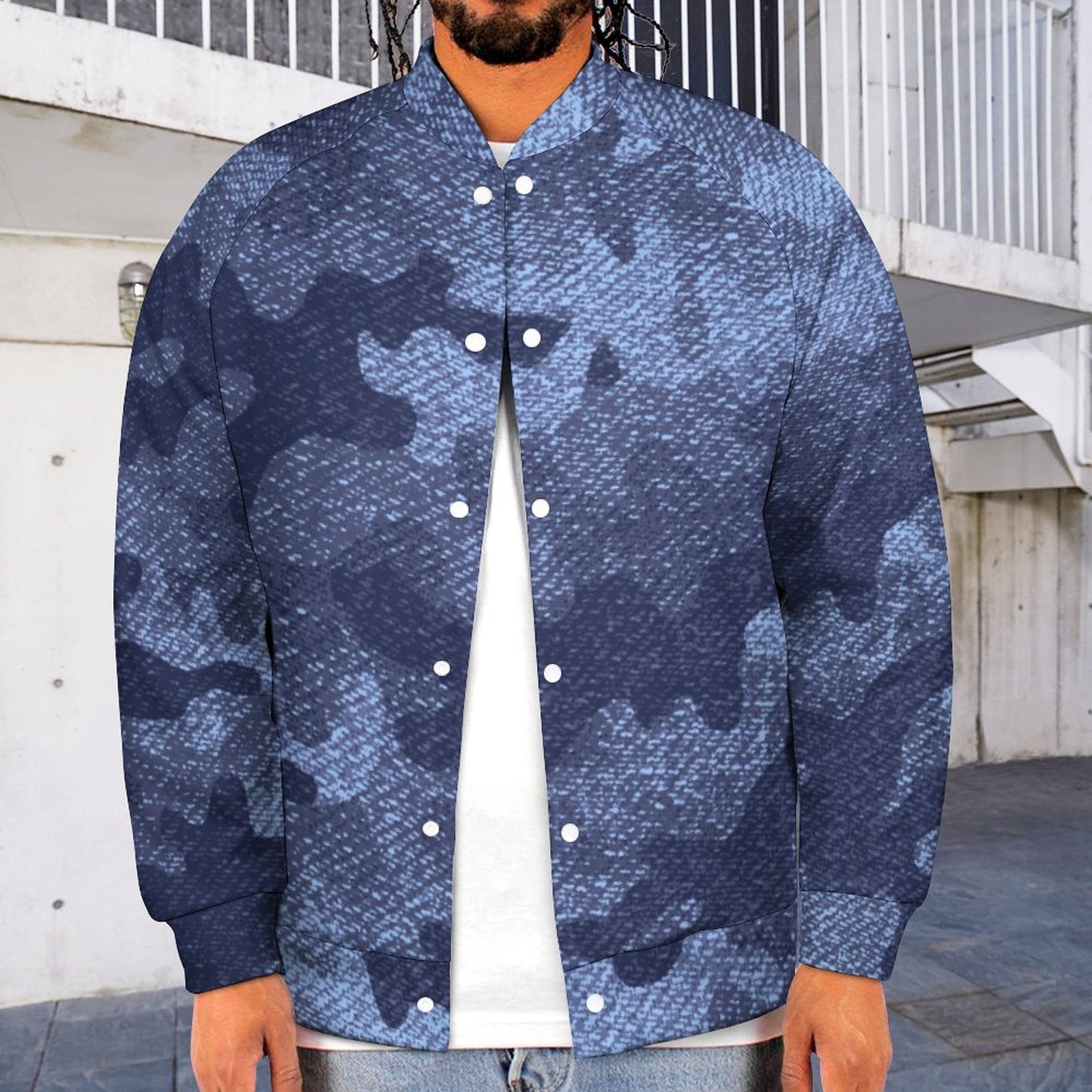 Fashion veste en jean camouflage homme