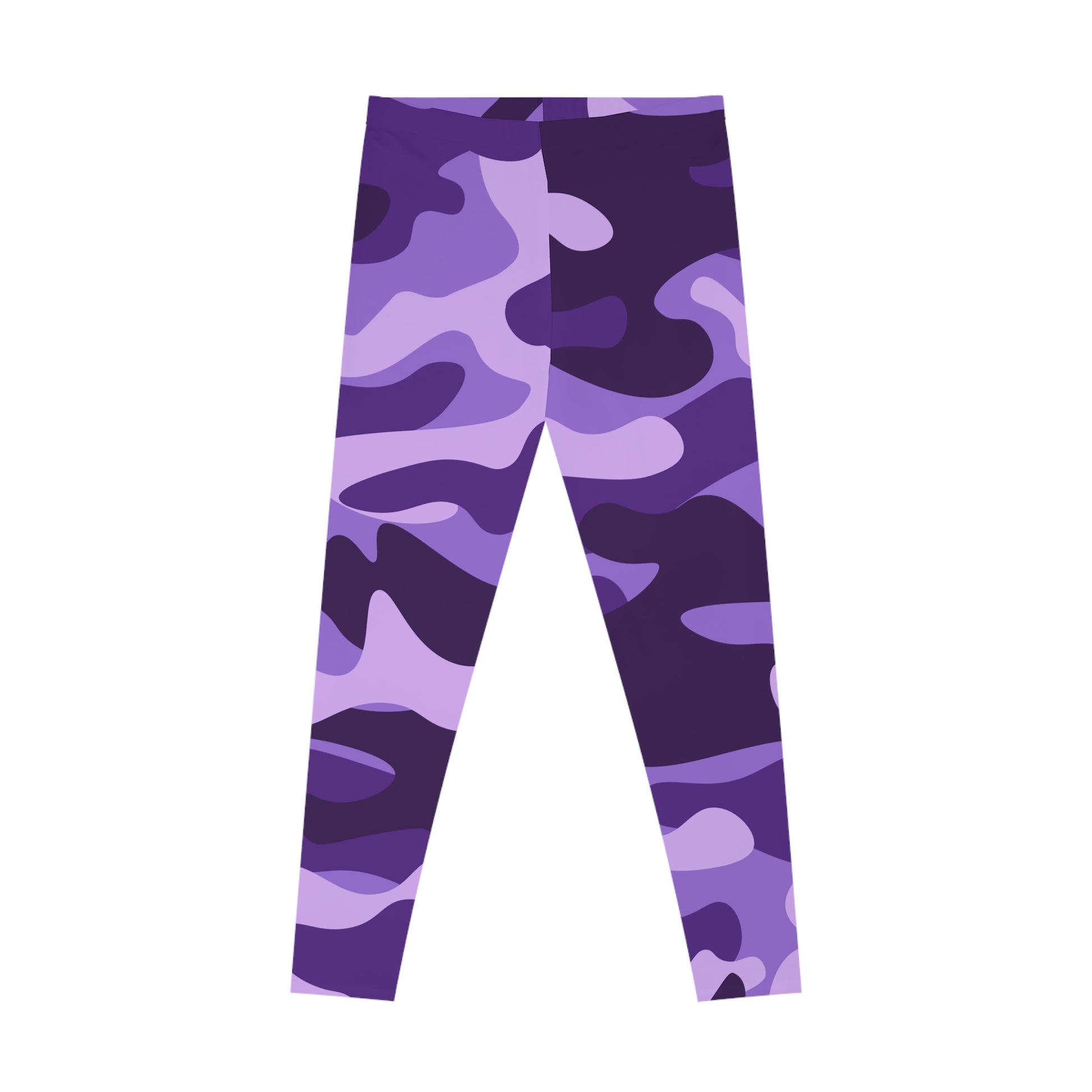 Purple, Blue, and Mauve Camo Leggings For Women