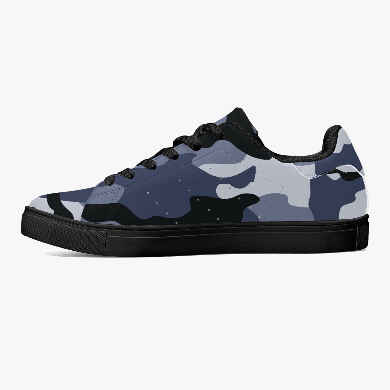 Camo Sneakers | Classic Low-Top Leather | Light Blue