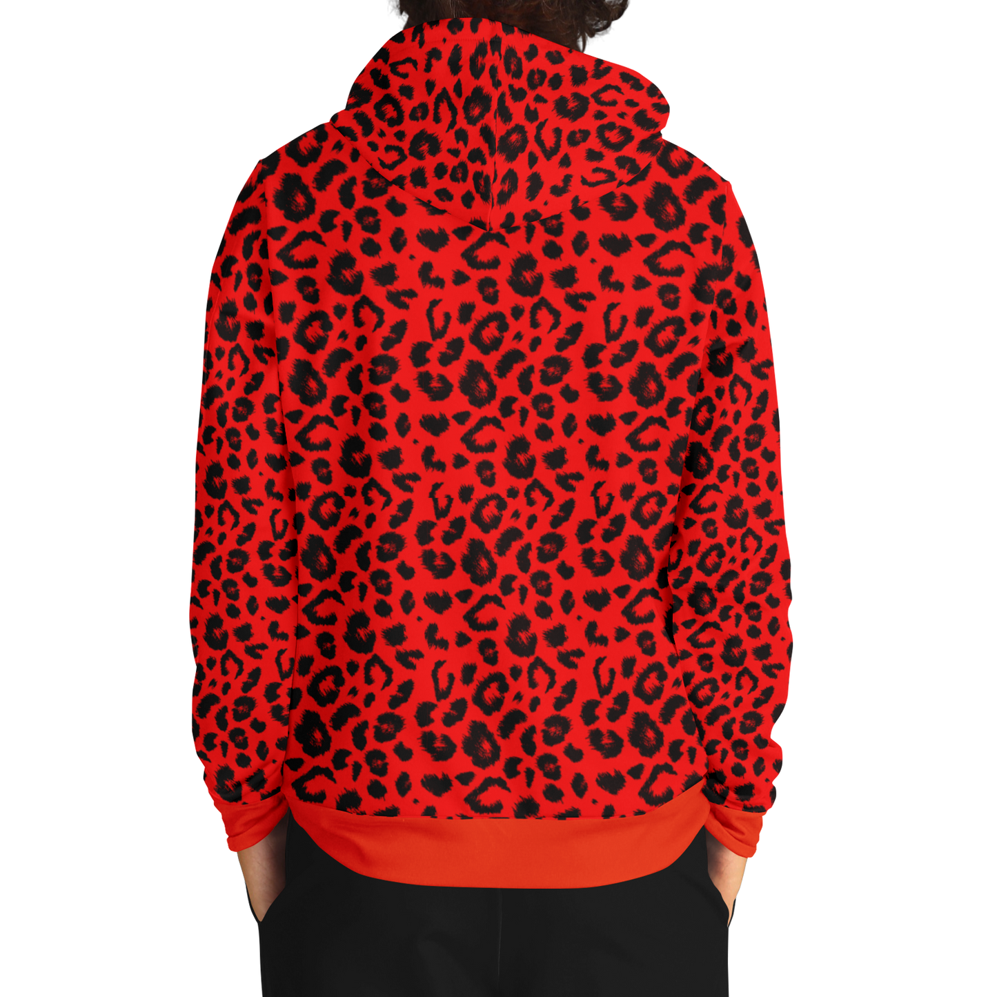 Leopard Hoodie | Unisex | Red and Black