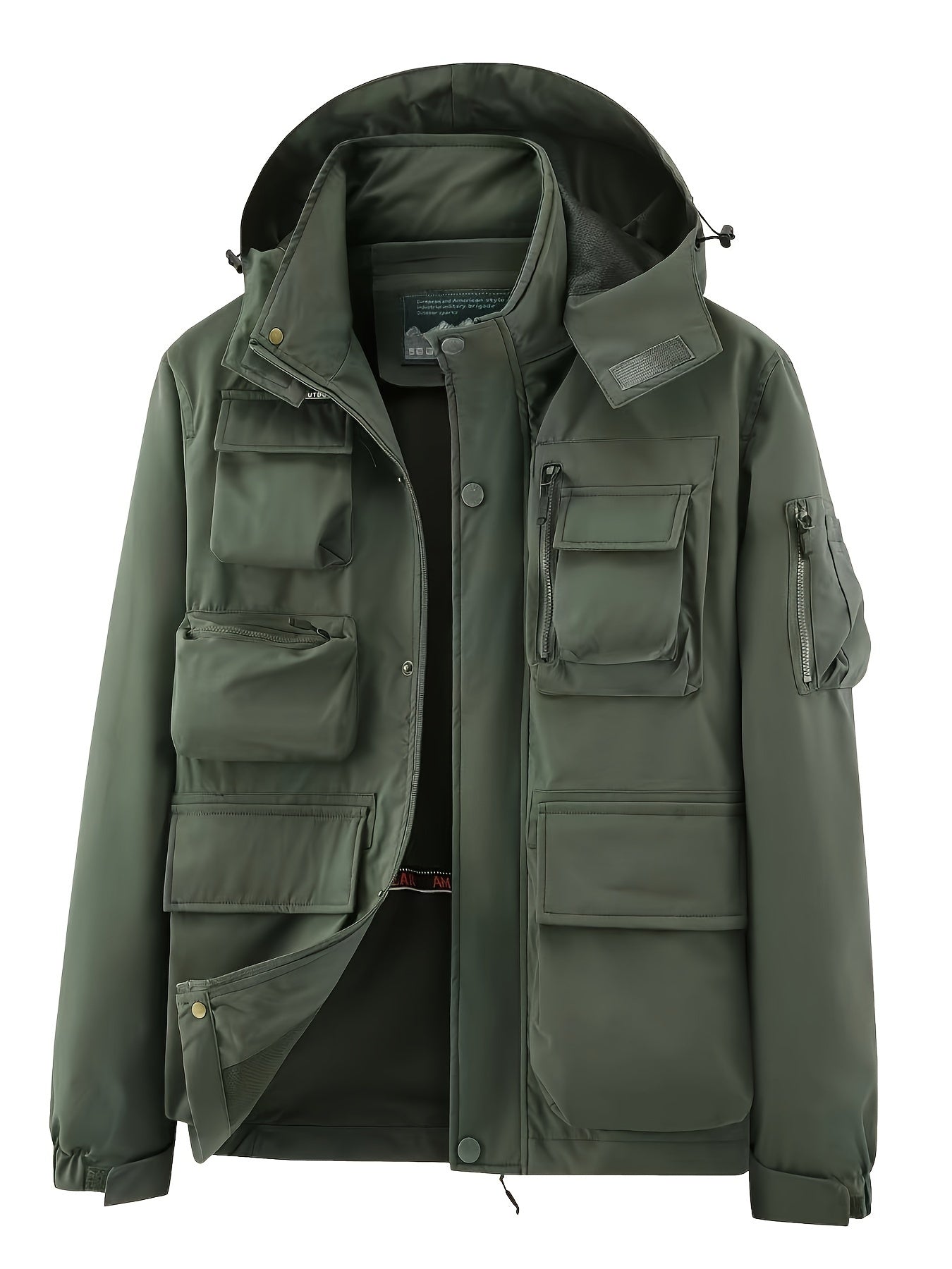 Men's Camo Jacket | Outdoor Stylish with Removable Hood