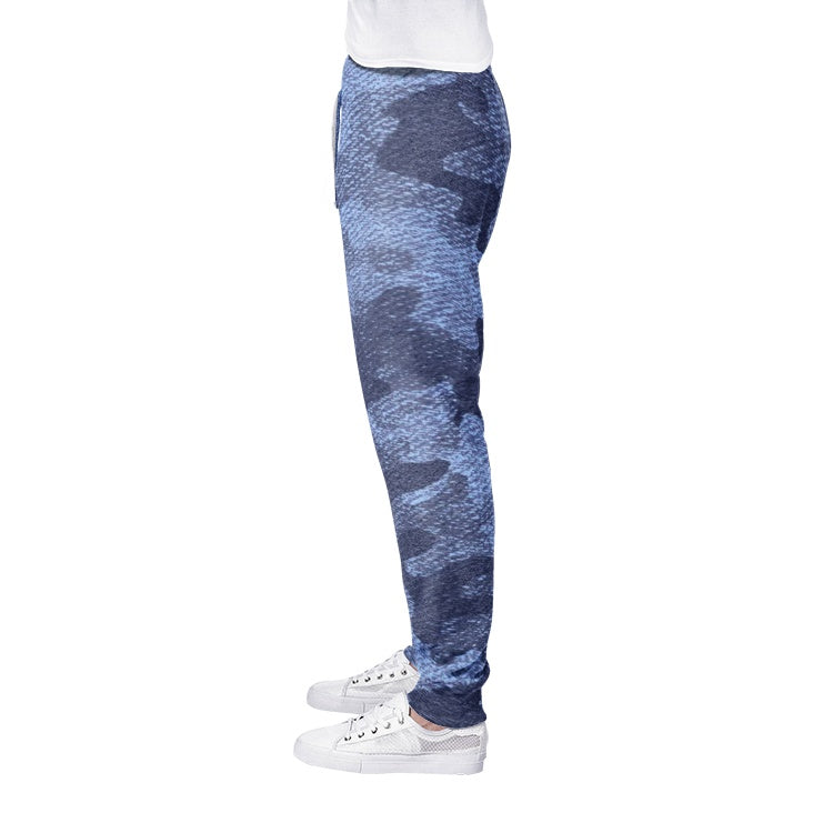 Men's Camo Track Pants | Denim Blue