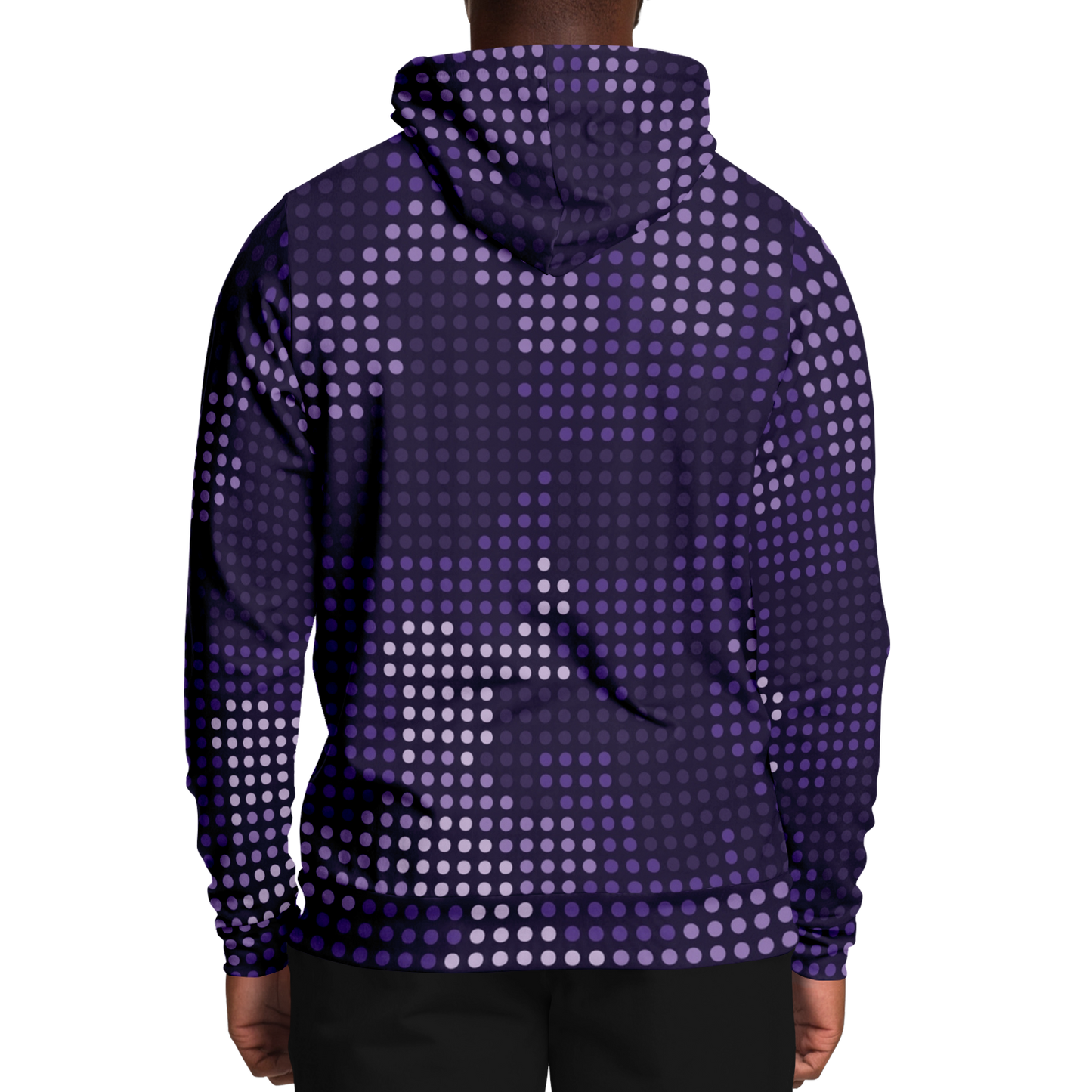 Camo Hoodie | Blue Led Screen Camouflage Pattern