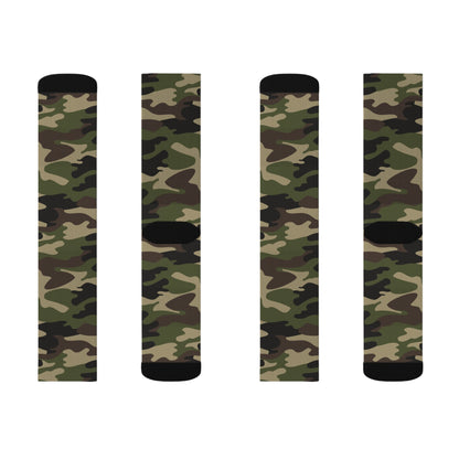 Camo Socks | Classic Green Camouflage