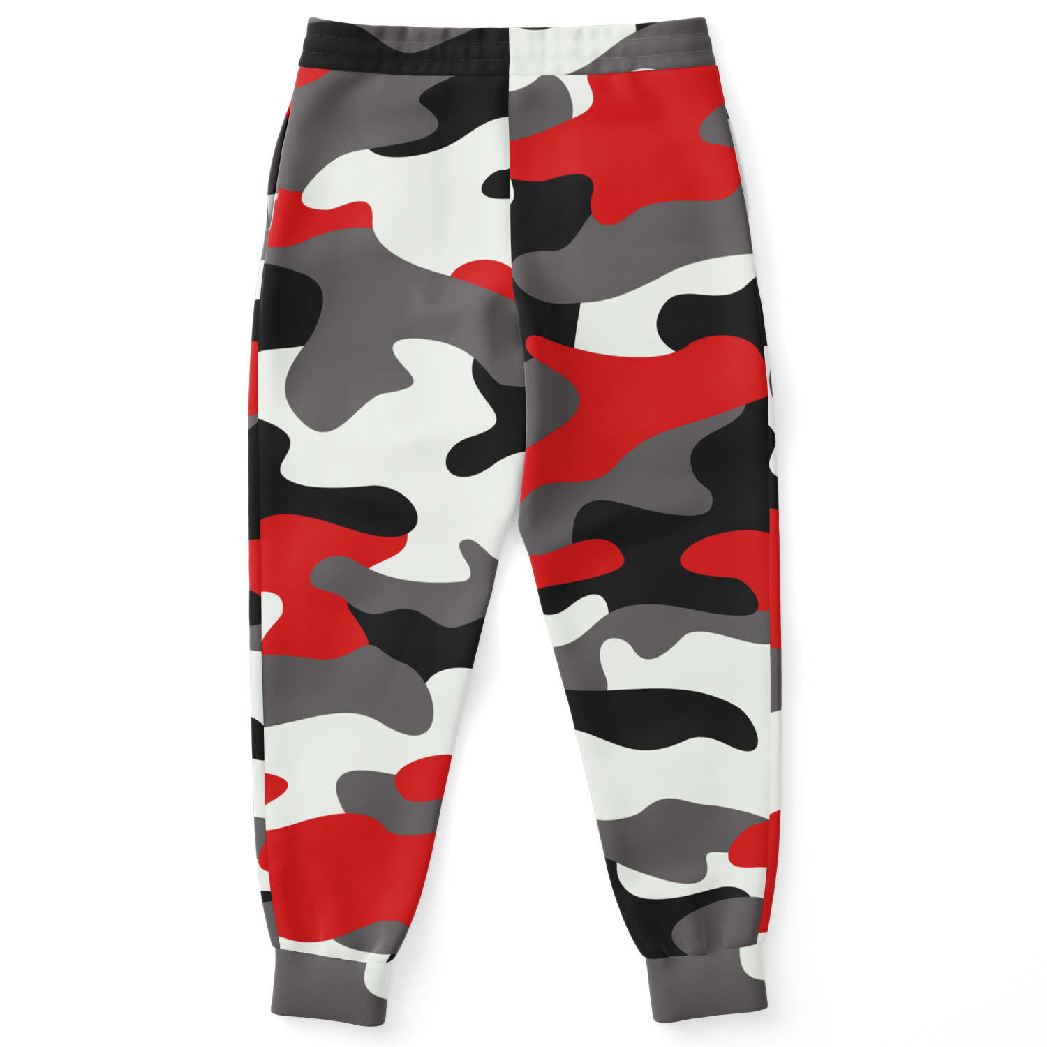 Camo Joggers | Unisex | Red, Black & White