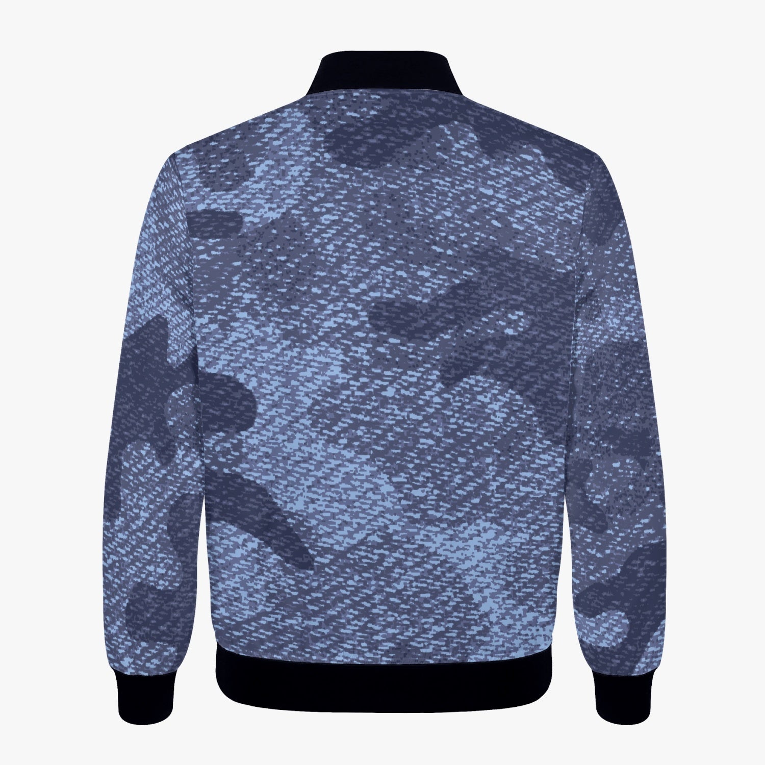 Women's Camo Bomber Jacket | Denim Blue Camouflage