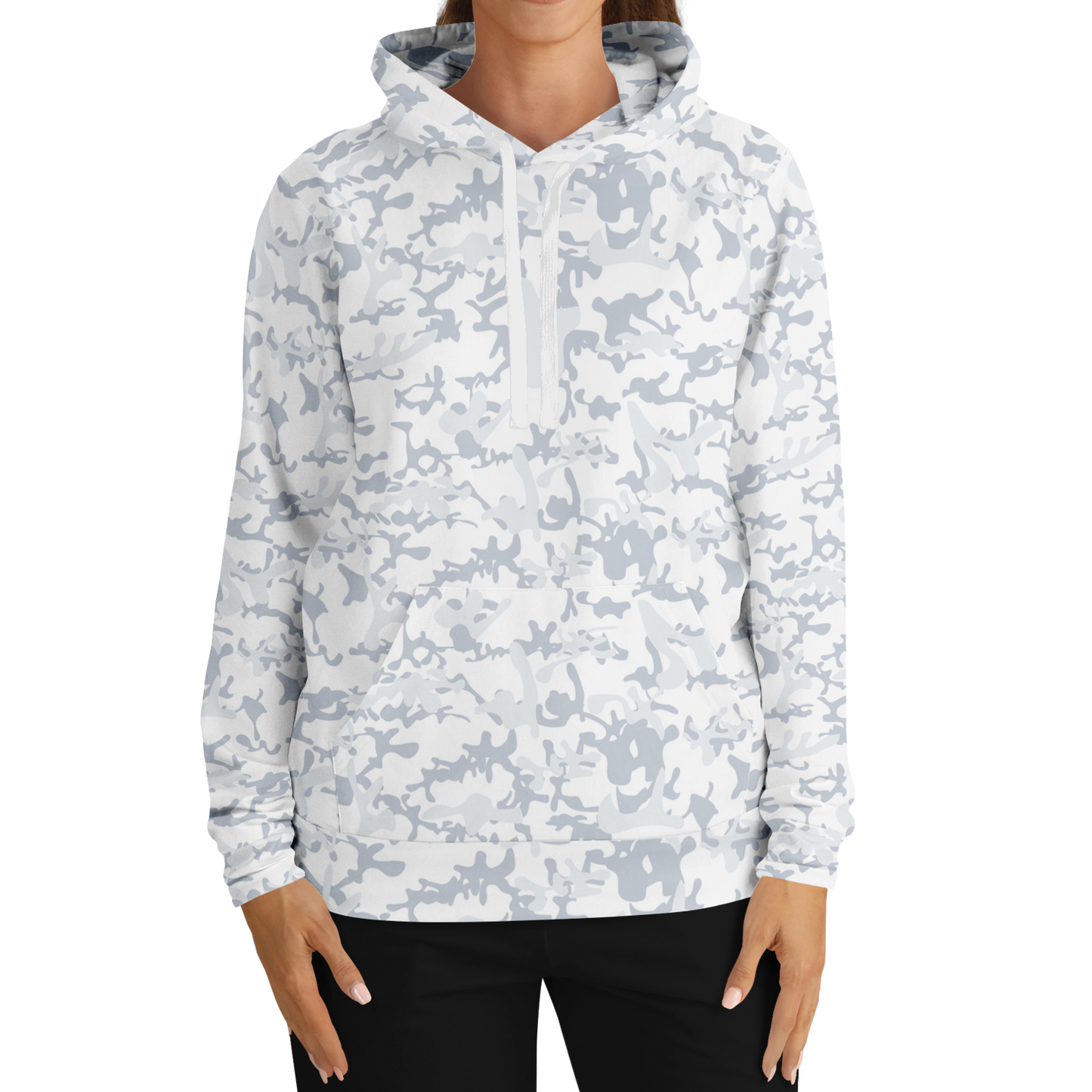 White Camo Hoodie | Army Snow Grunge