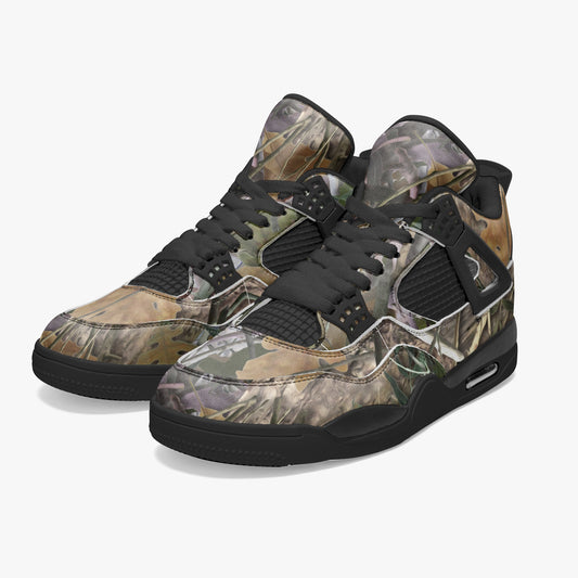 Hunting Sneakers AJ4 | Brown Oak Tree Camouflage