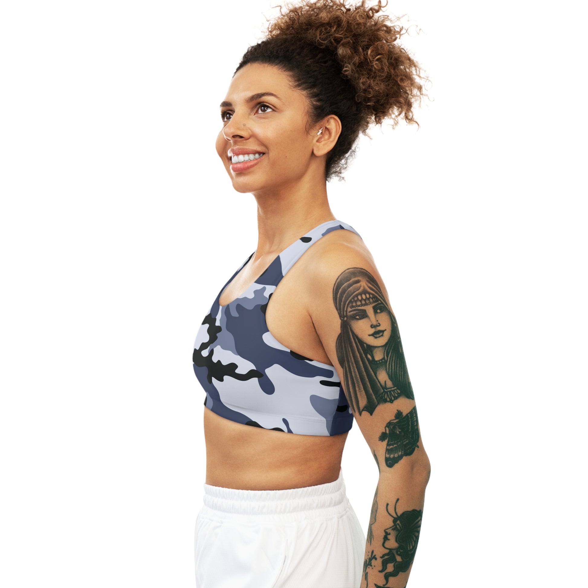 Camo Bra | Light Blue Sports Camouflage