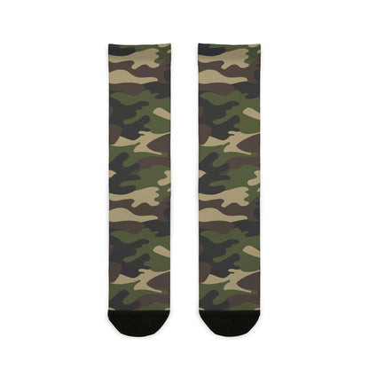 Camo Socks | Classic Green | Sublimation Crew