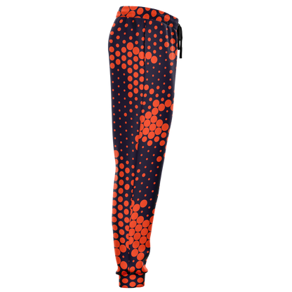 Camo Joggers | Unisex | Orange & Blue Digital