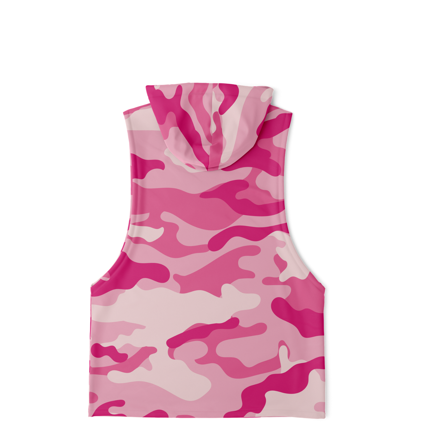 Sleeveless Hoodie | Lavender Pink Camouflage