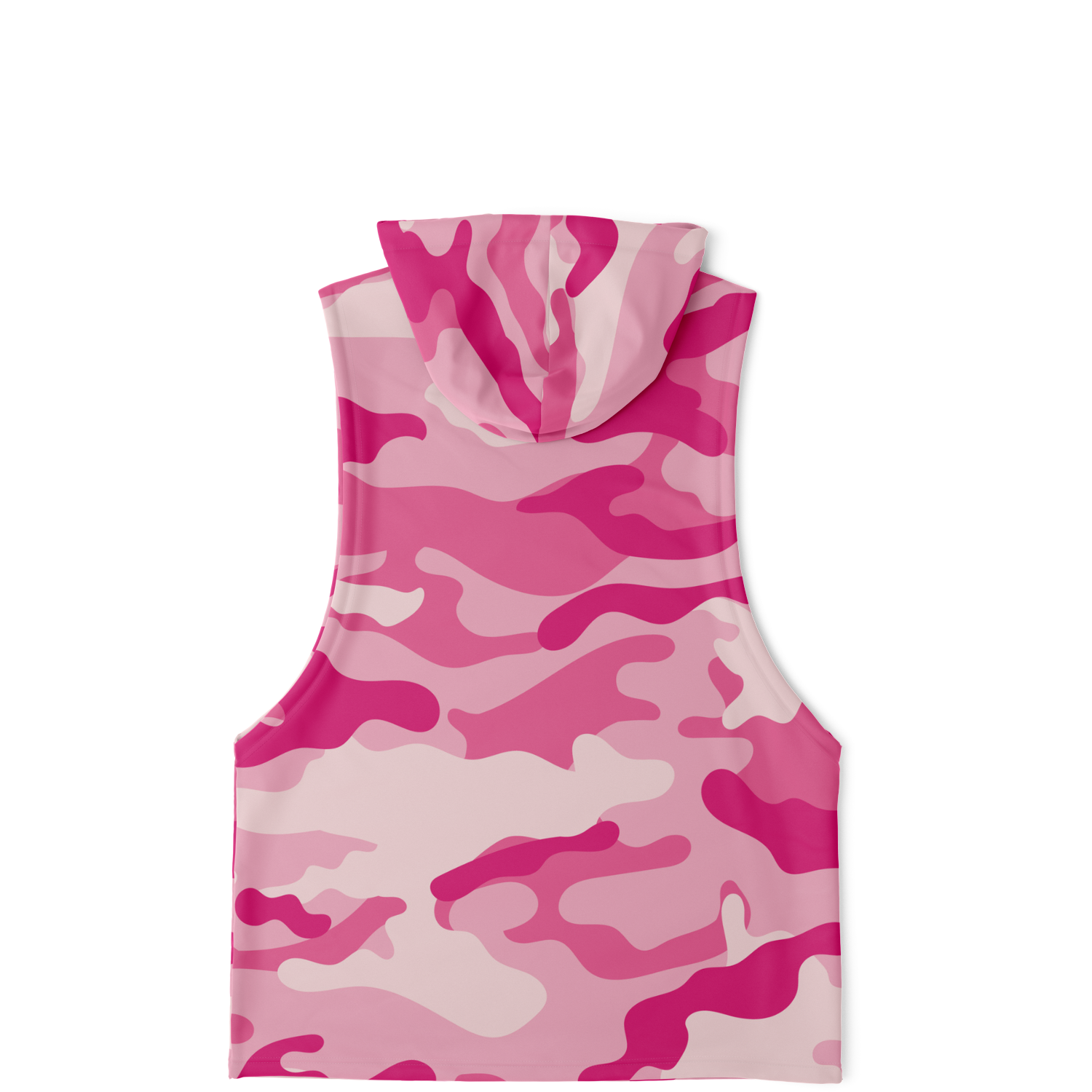 Sleeveless Hoodie | Lavender Pink Camouflage