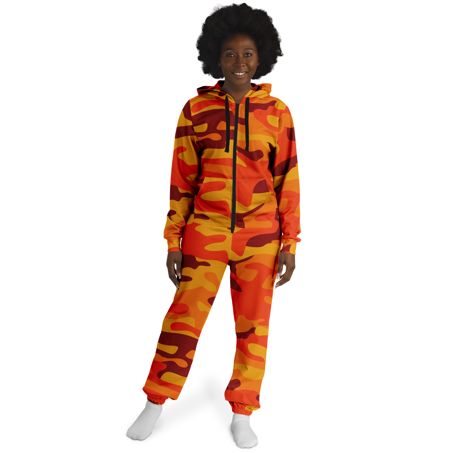 Camo Onesie | Orange and Red Camouflage