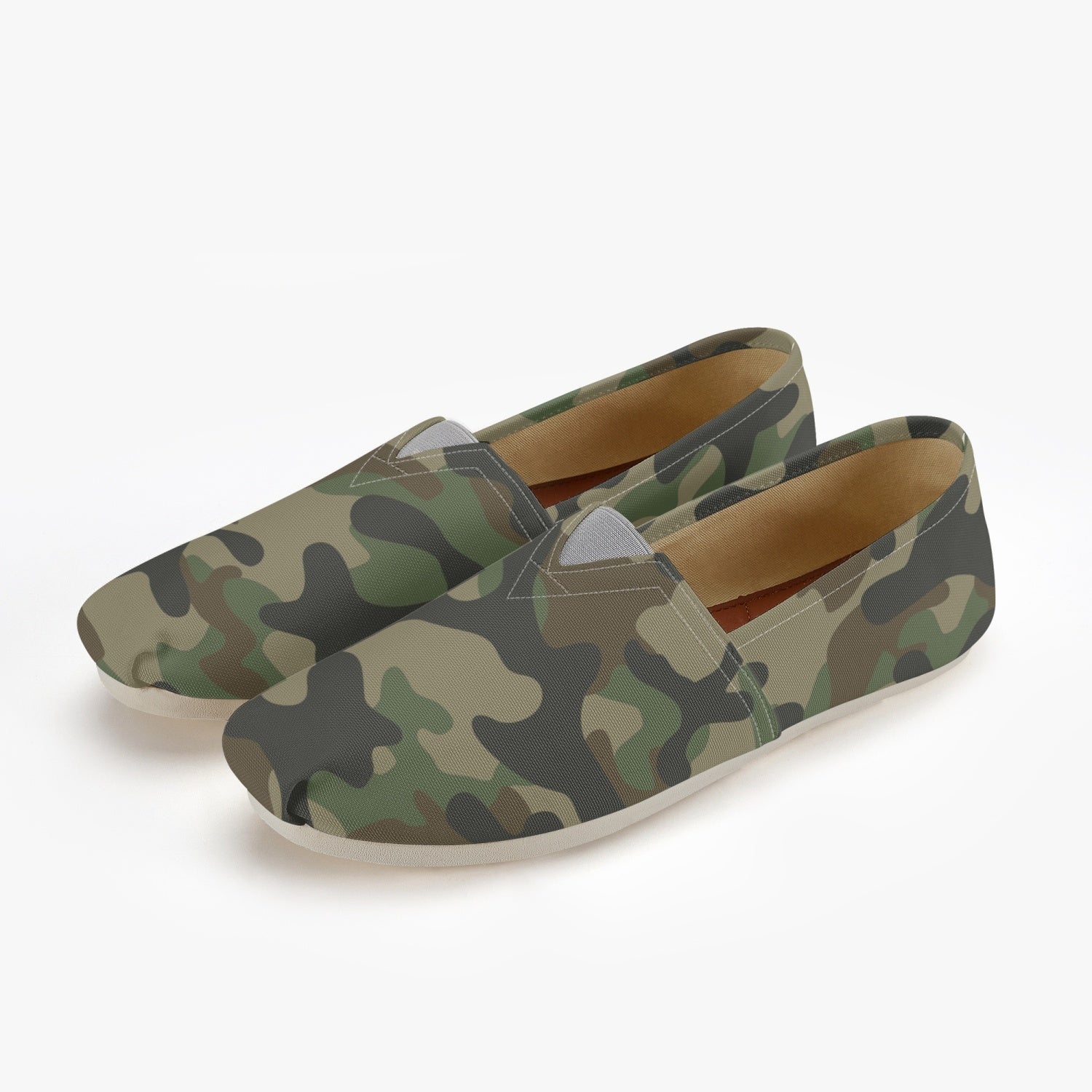 Camo Toms | Military Brown Camouflage Canvas Shoes