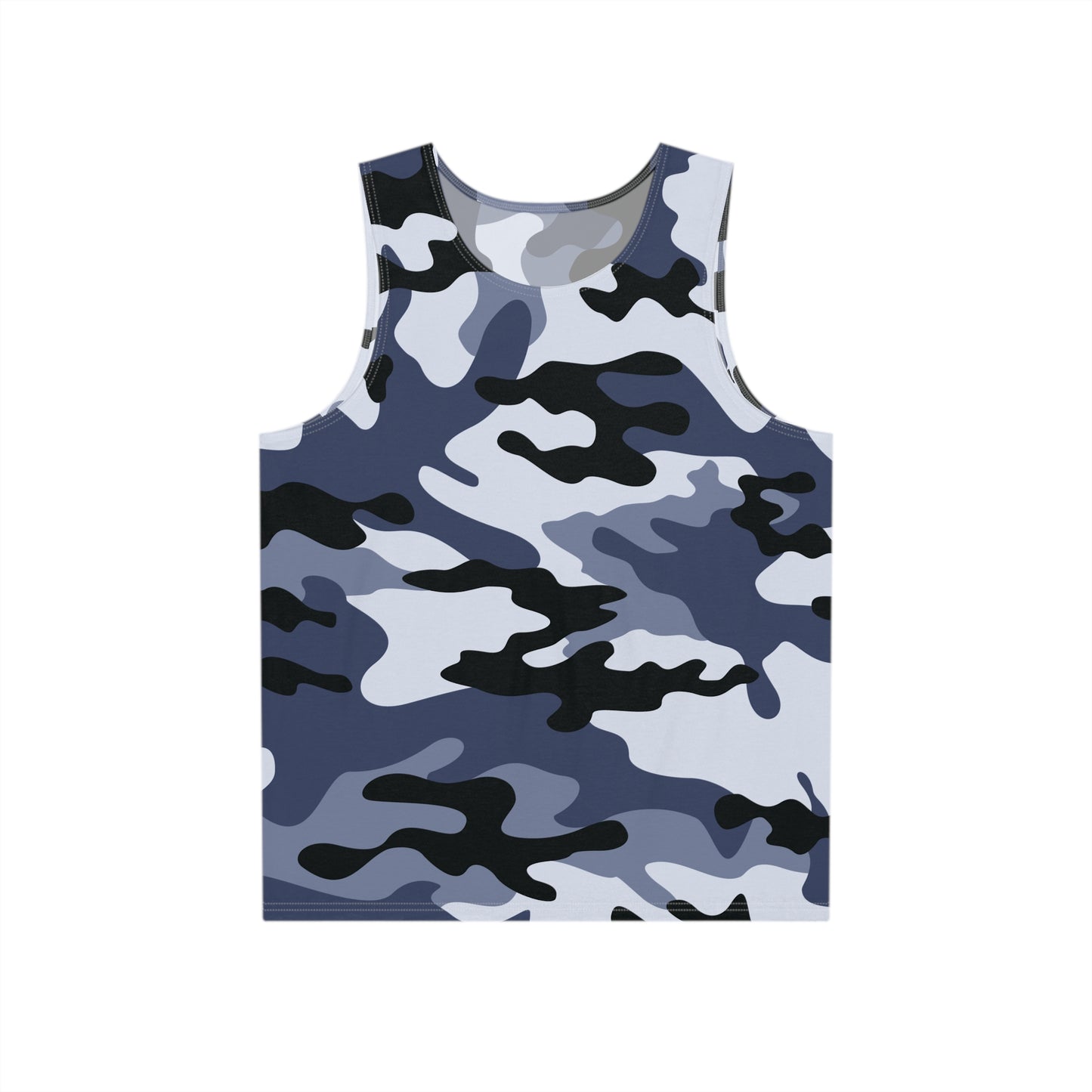 Men's Camo Tank Top | Light Blue Camouflage | Loose Fit