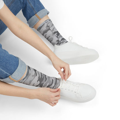 Camo Socks | Gray Digital | Sublimation Crew