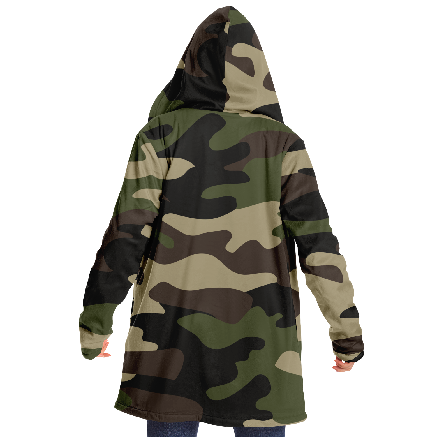 Camo Cloak | Classic Green Camouflage | Microfleece