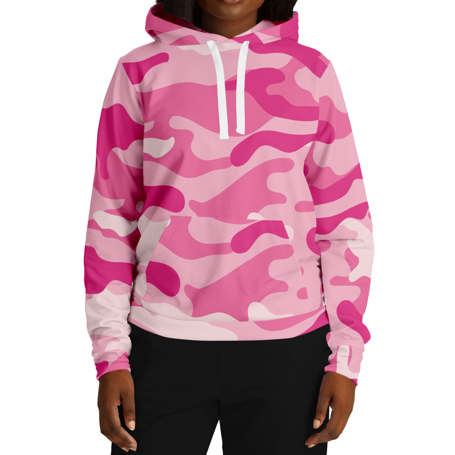 Camo Hoodie | Lavender Pink Camouflage Pullover