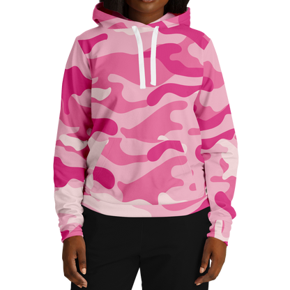 Camo Hoodie | Lavender Pink Camouflage Pullover