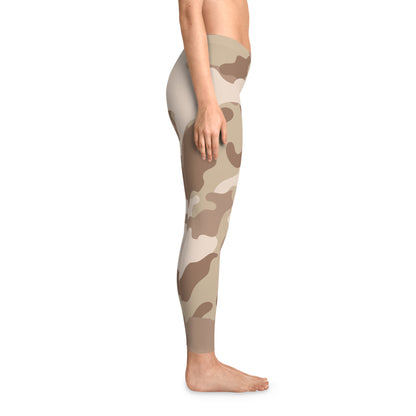 Brown Camo Leggings For Women | Desert Camouflage