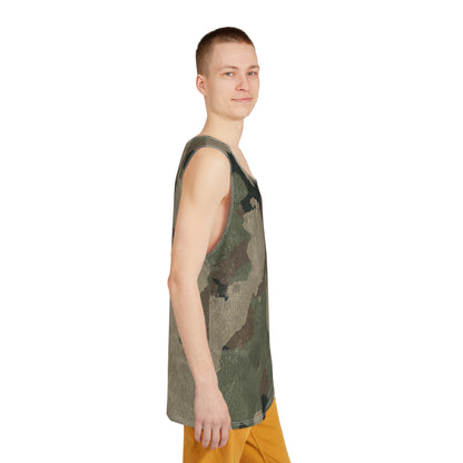 Men's Camo Tank Top | Dirty Brown Camouflage | Loose Fit