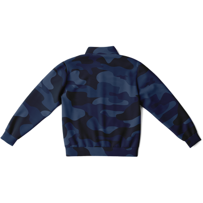 Camo Track Jacket | Deep Blue Camouflage