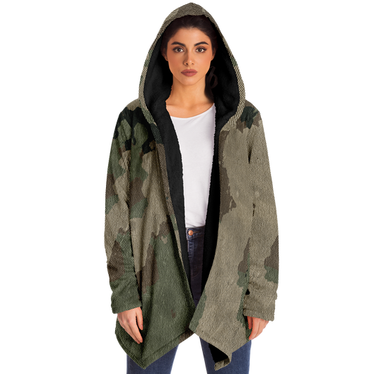 Camo Cloak | Dirty Brown Camouflage | Microfleece