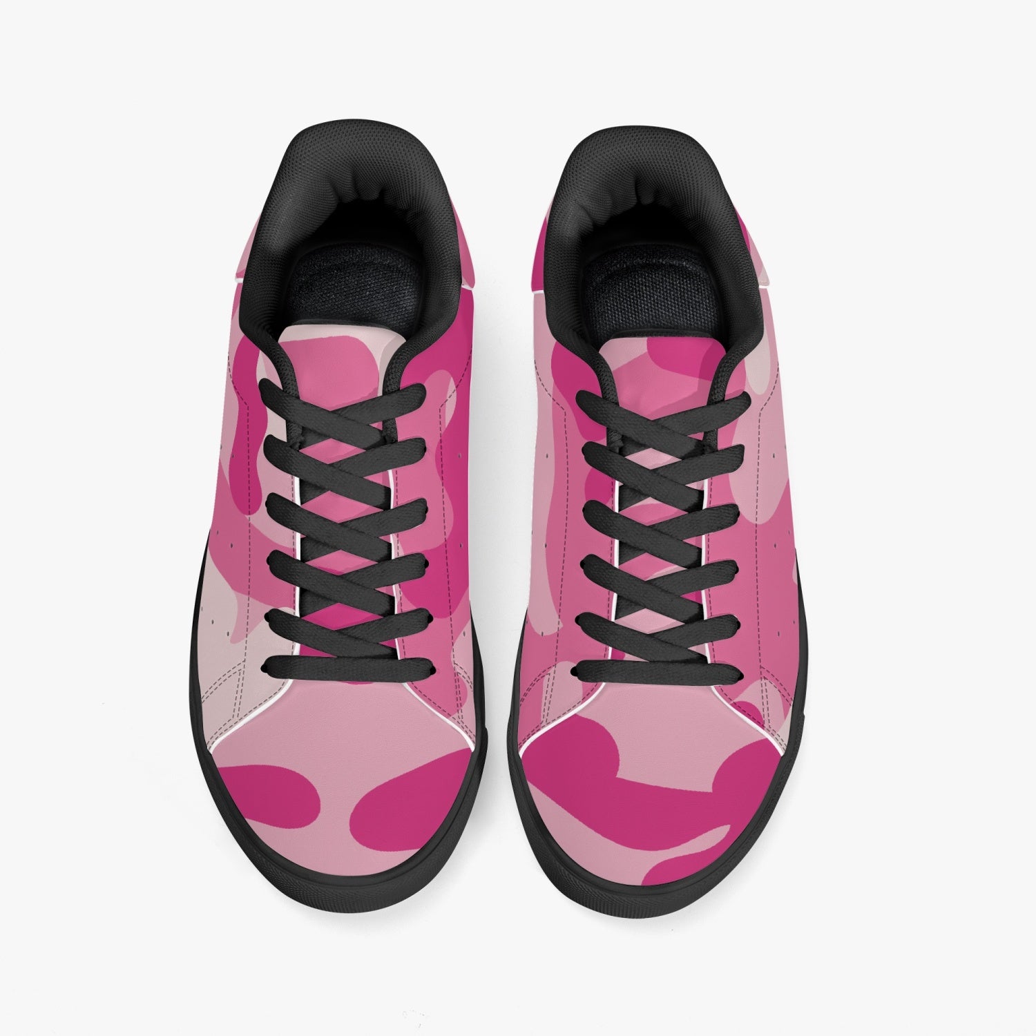 Camo Sneakers | Classic Low-Top Leather | Lavender Pink