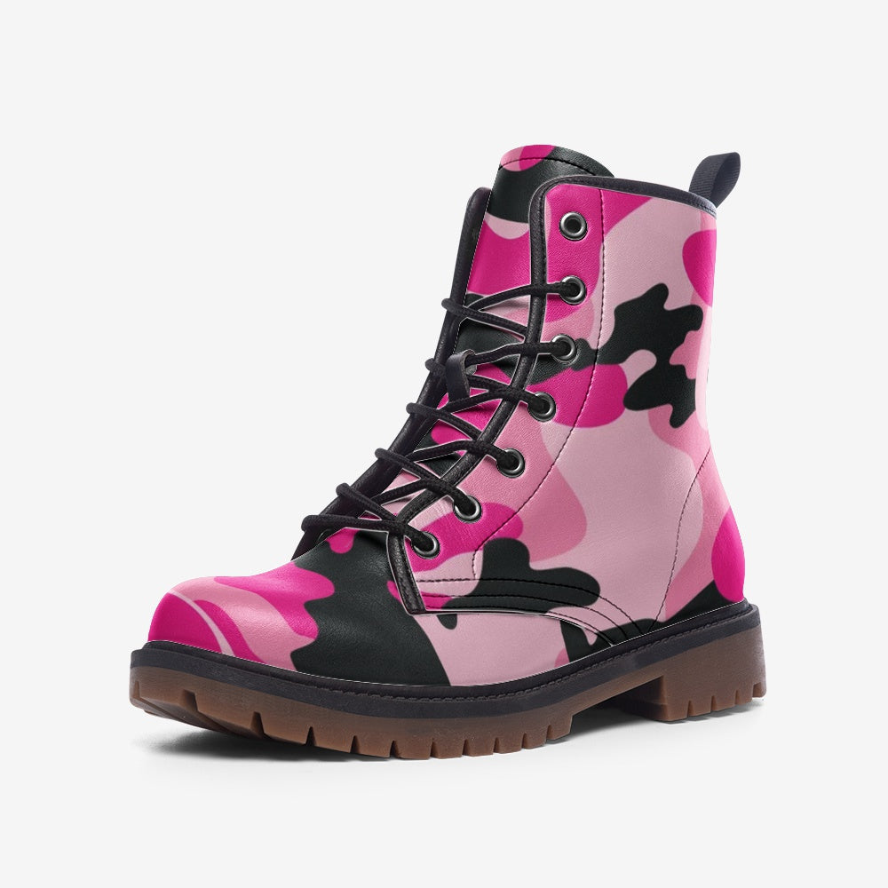 Pink Camo Boots | Candy, Black, & Cerise Mixed Camouflage