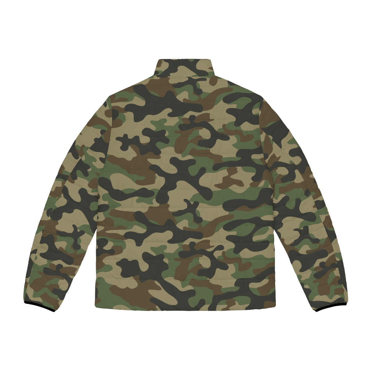 Men's Camo Puffer Jacket | Military Brown Camouflage