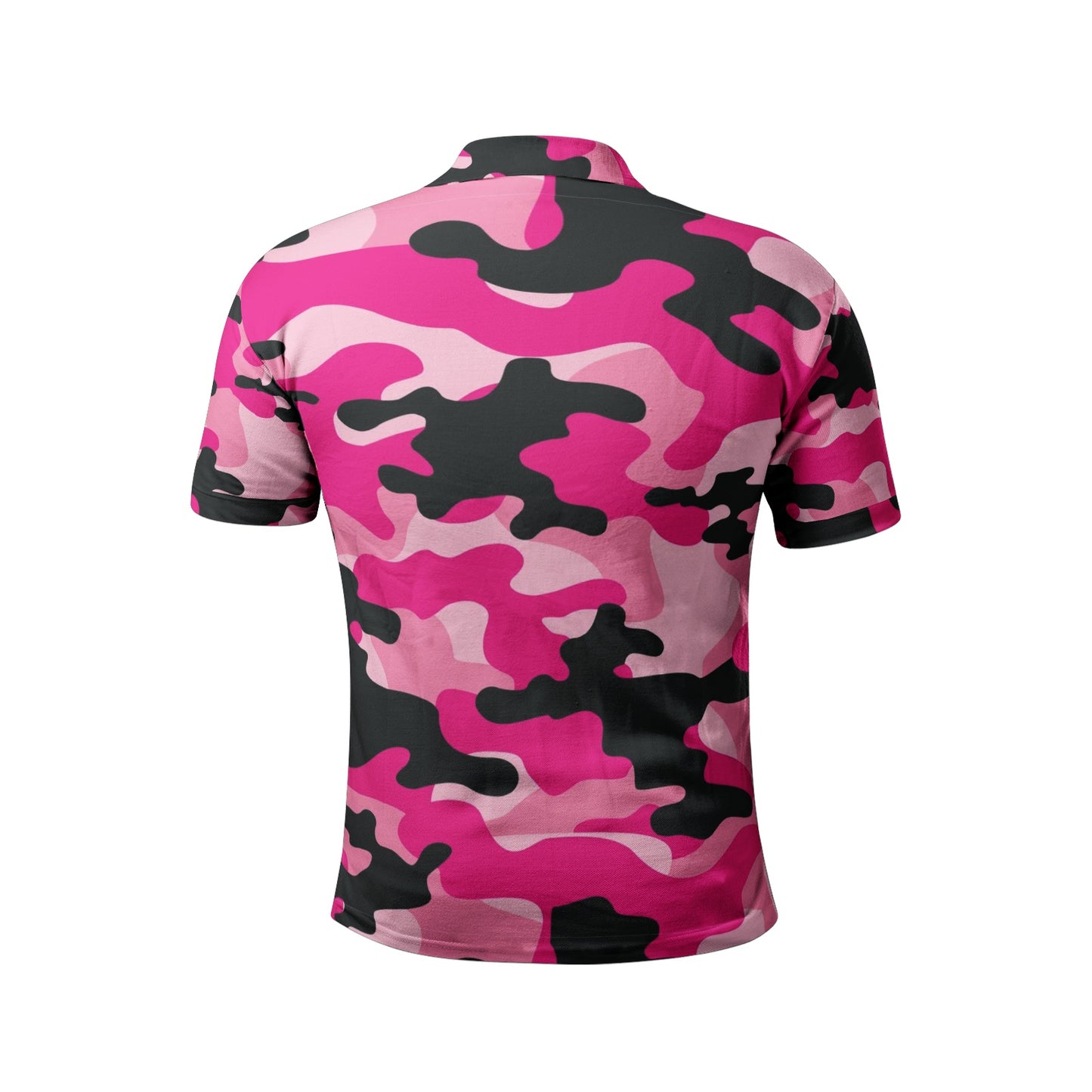 Pink Camo Golf Shirt | Candy, Black, & Cerise Camouflage