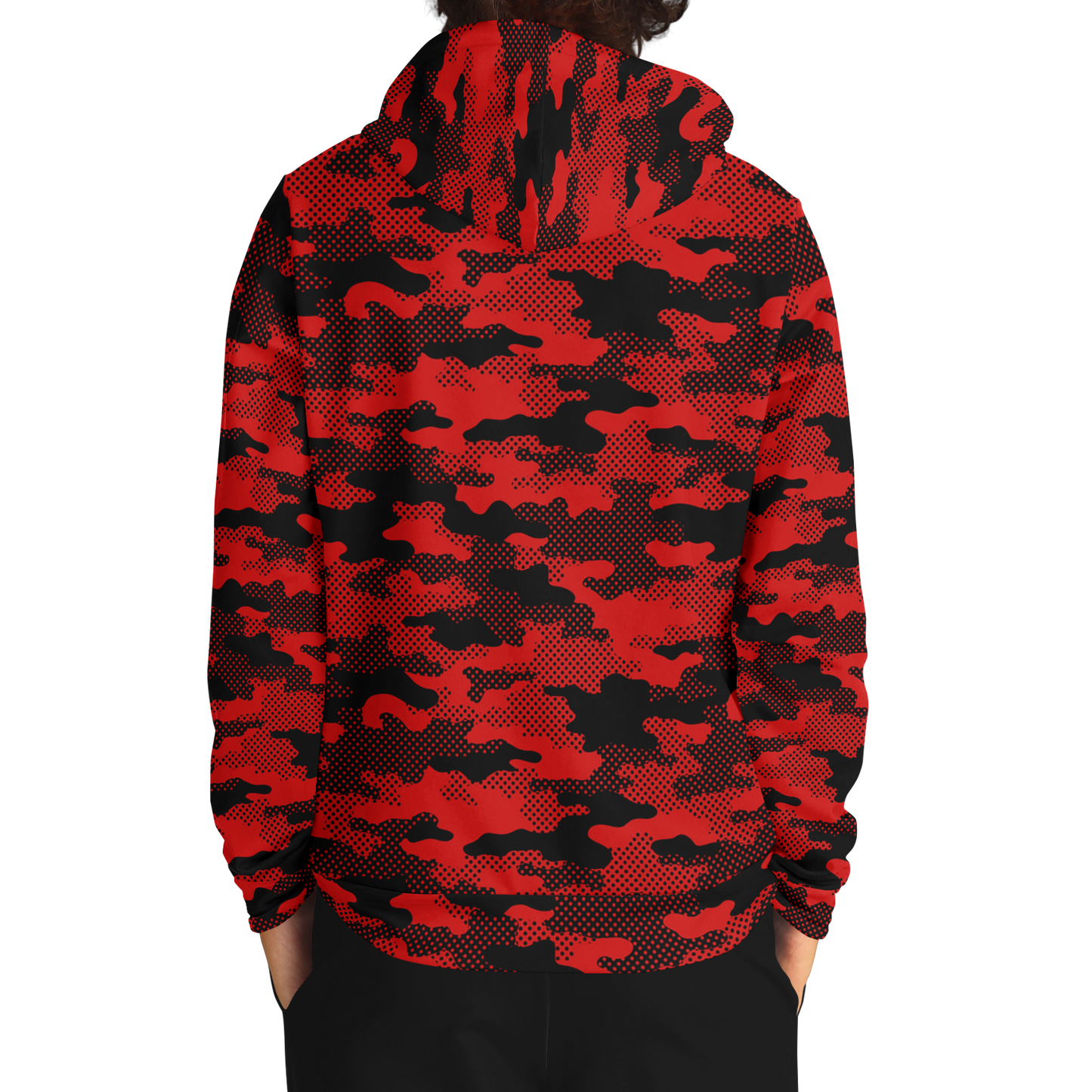 Red Camo Hoodie | Pixel Camouflage