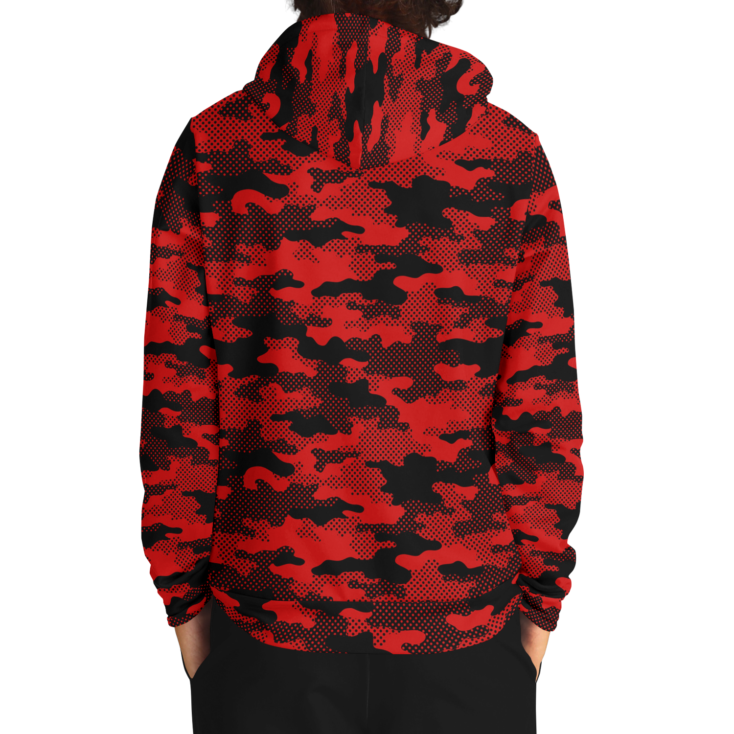 Red Camo Hoodie | Pixel Camouflage