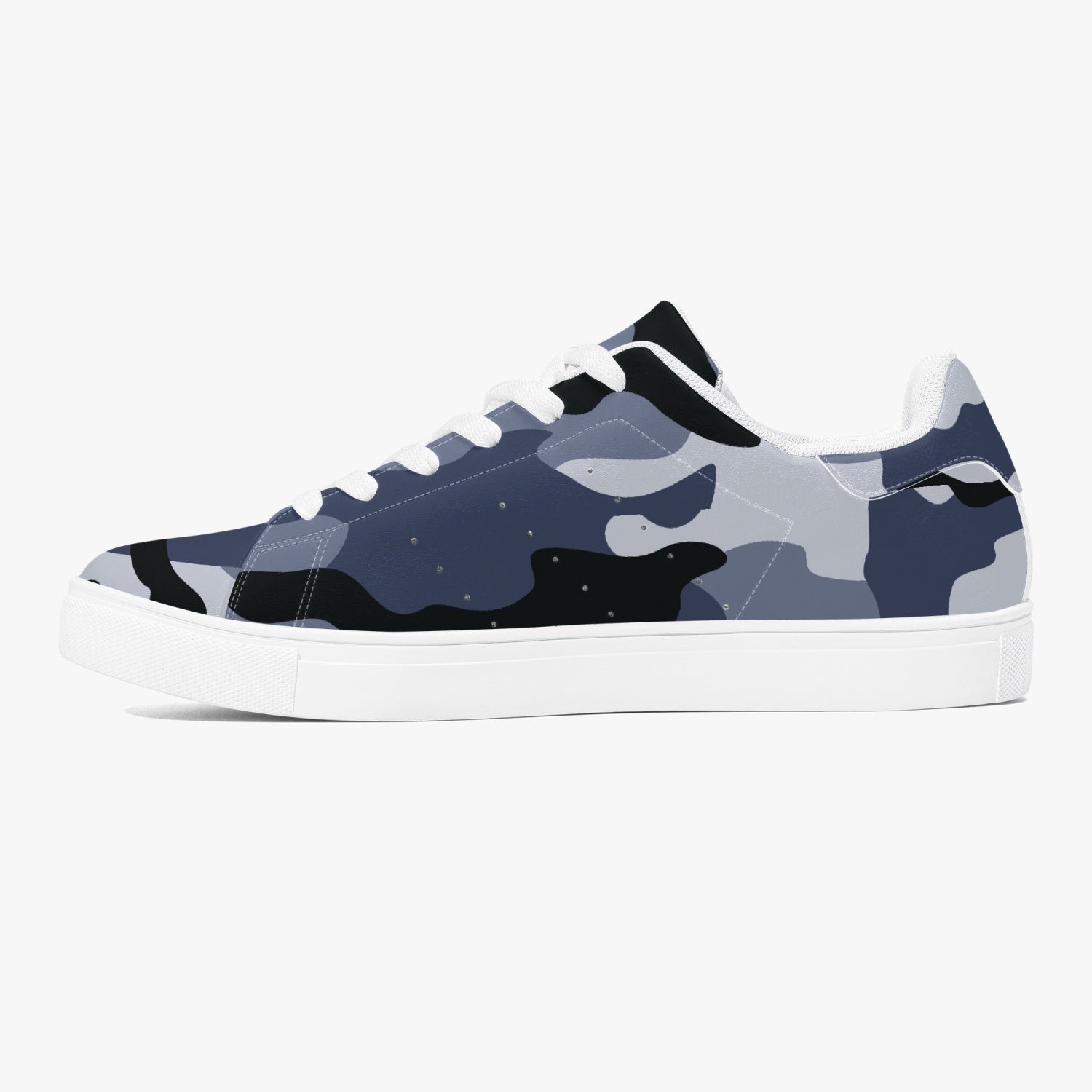 Camo Sneakers | Classic Low-Top Leather | Light Blue