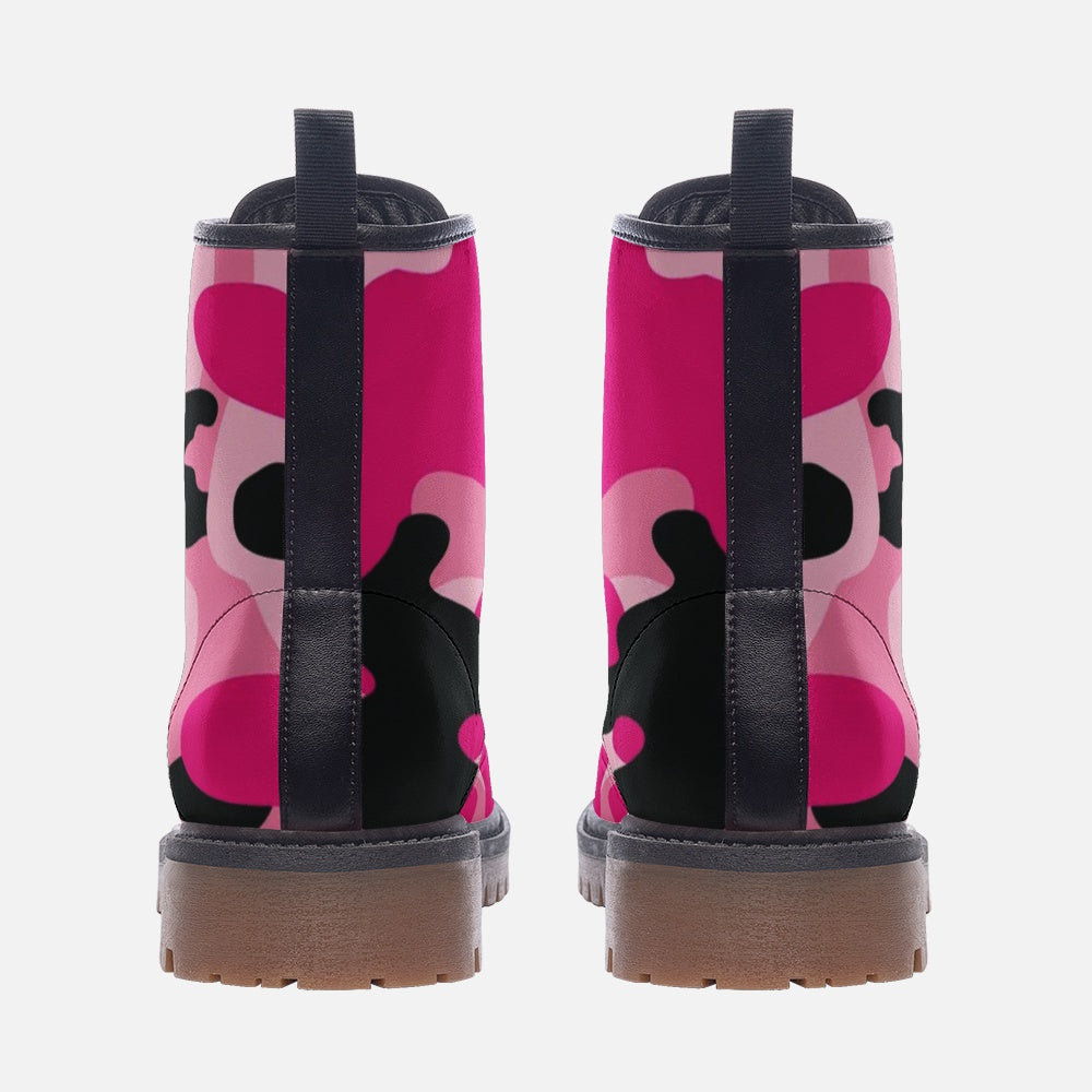 Pink Camo Boots | Candy, Black, & Cerise Mixed Camouflage