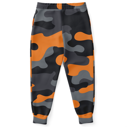 Camo Joggers | Unisex | Orange, Black & Gray