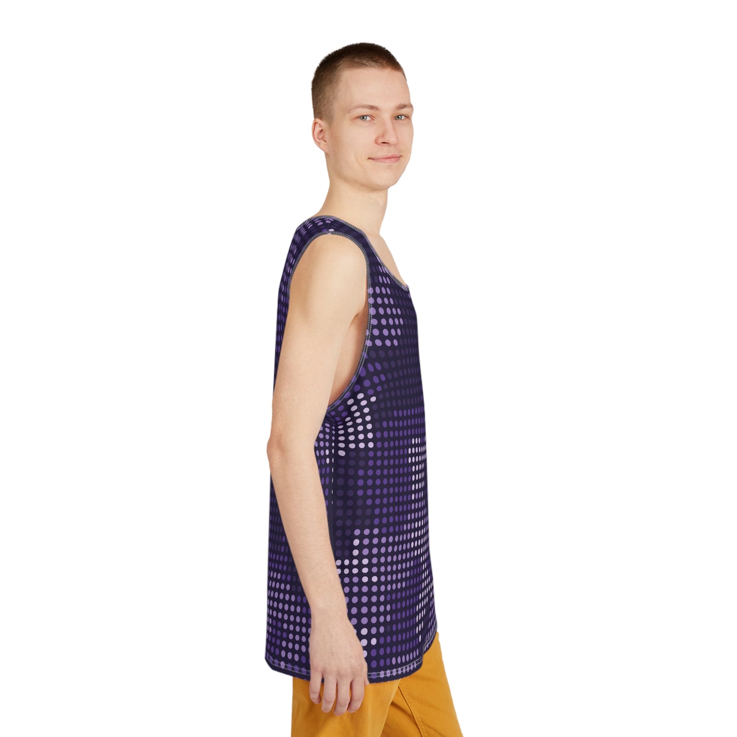 Men's Camo Tank Top | Blue LED Camouflage | Loose Fit