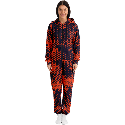 Camo Onesie | Orange and Blue Digital Camouflage