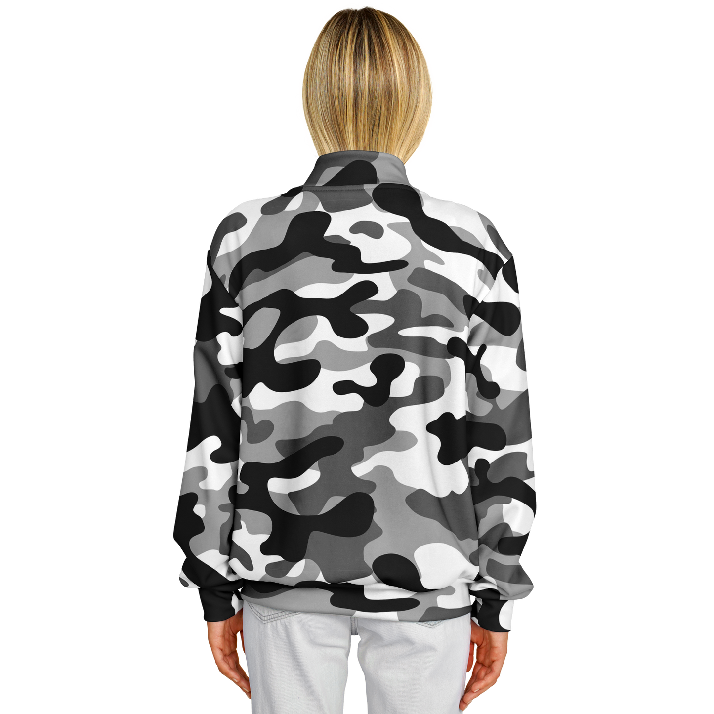 Baseball Camo Jacket | Military Camouflage in Black & White