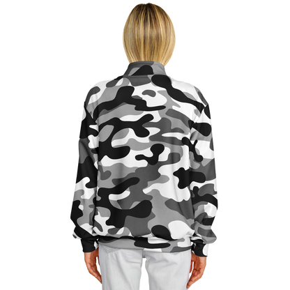 Baseball Camo Jacket | Military Camouflage in Black & White