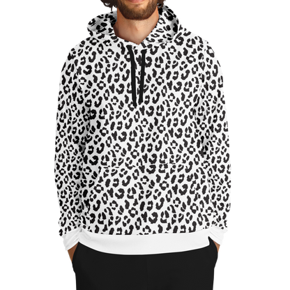 Leopard Hoodie | Black and White Pattern | Unisex