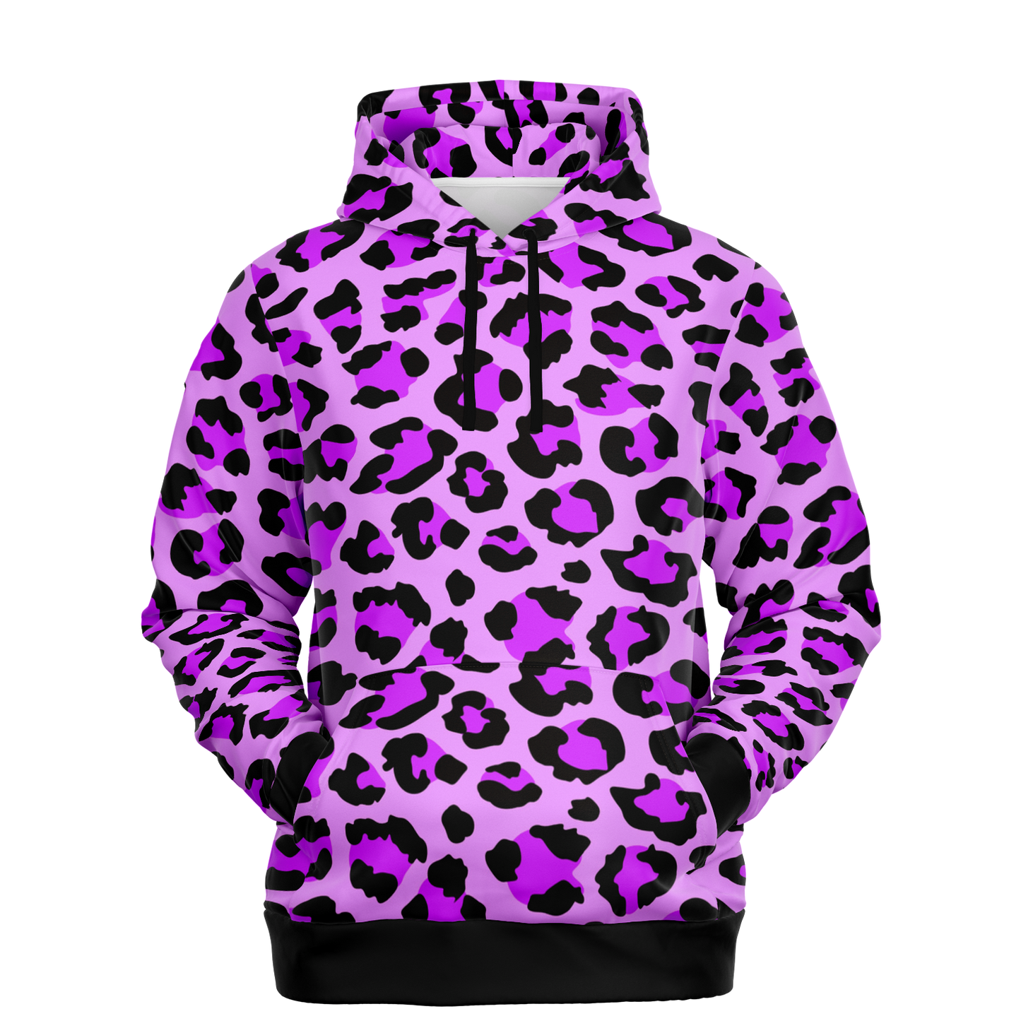 Leopard Hoodie | Purple, Blue and Black