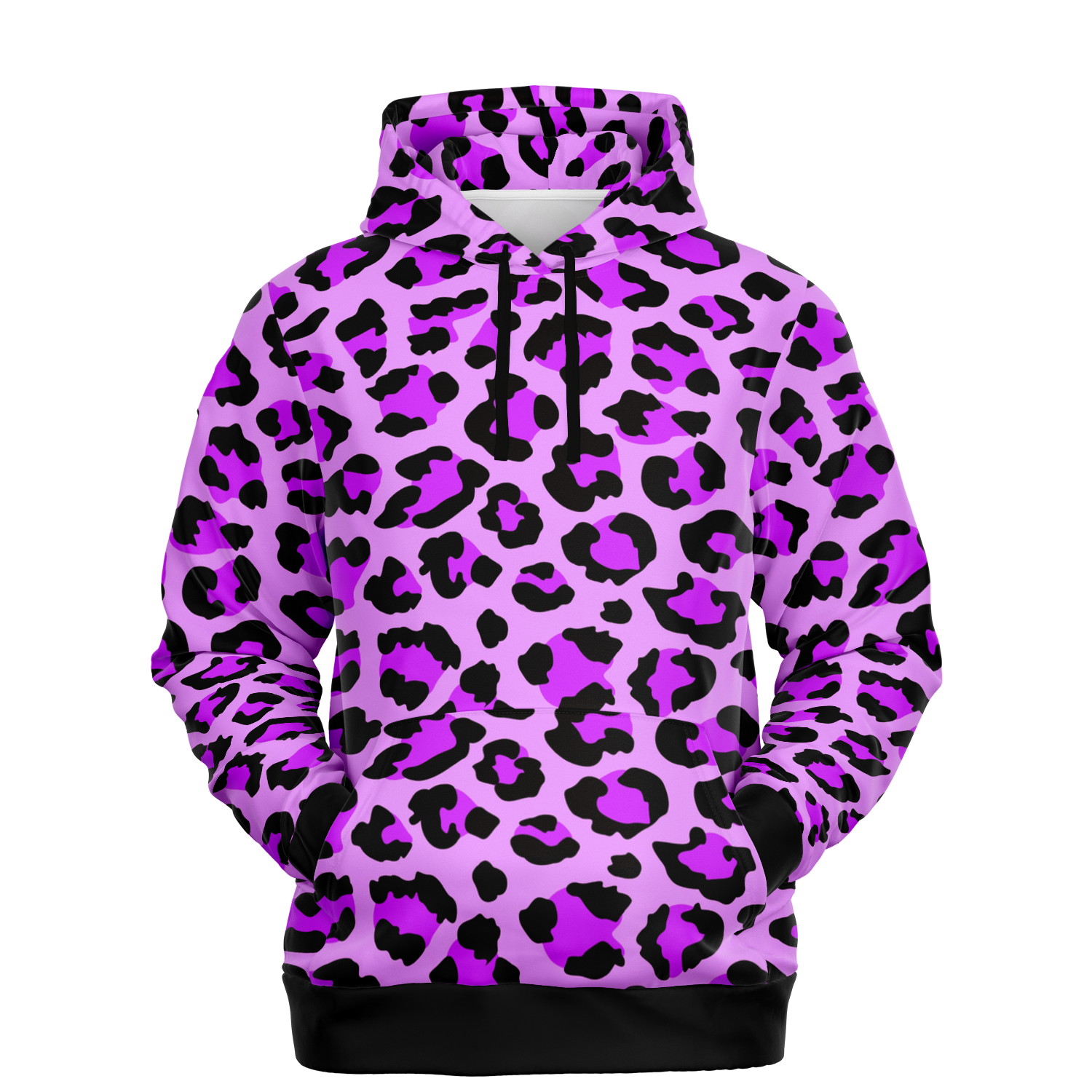 Leopard Hoodie | Purple, Blue and Black