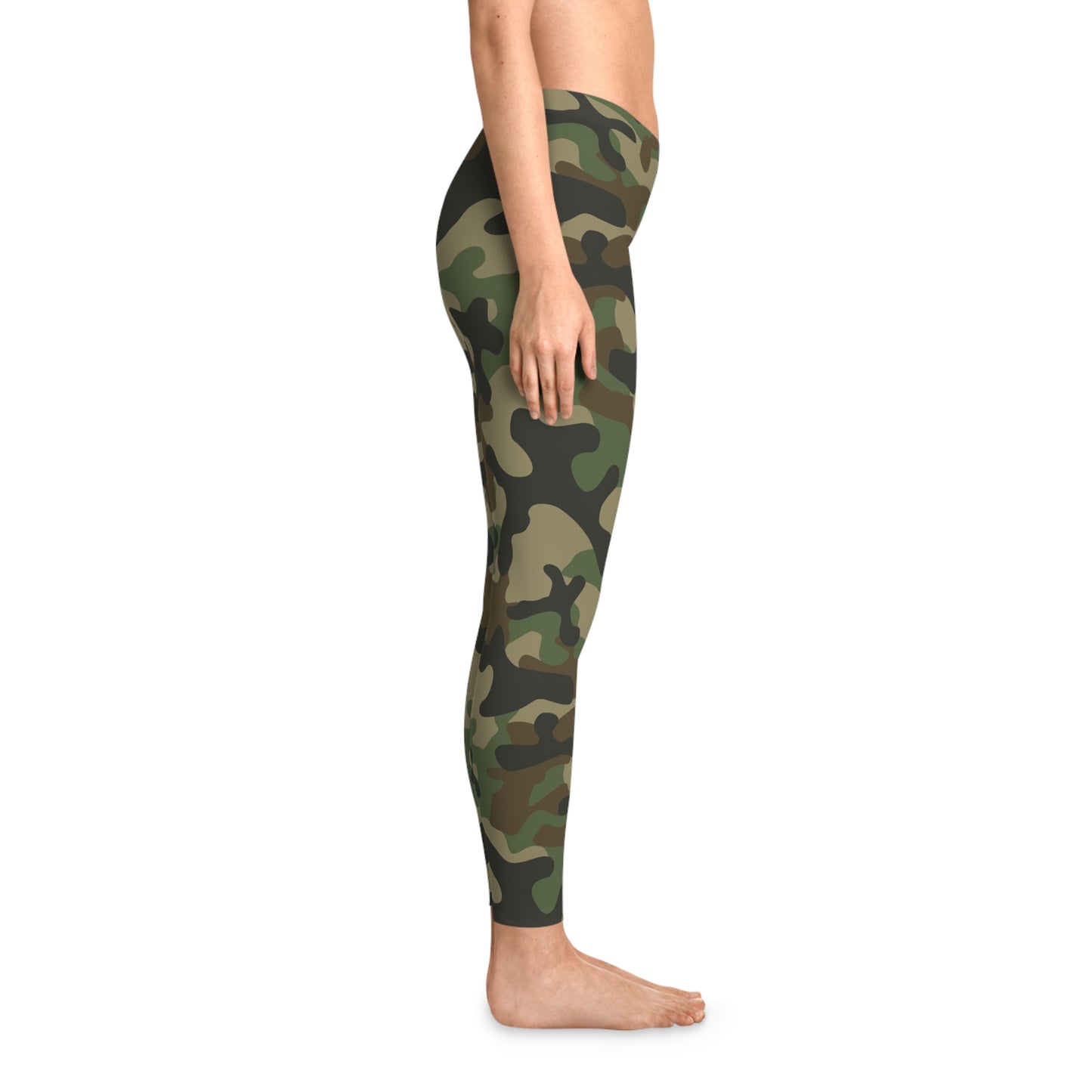 Brown Camo Leggings For Women | Mid Waist Fit