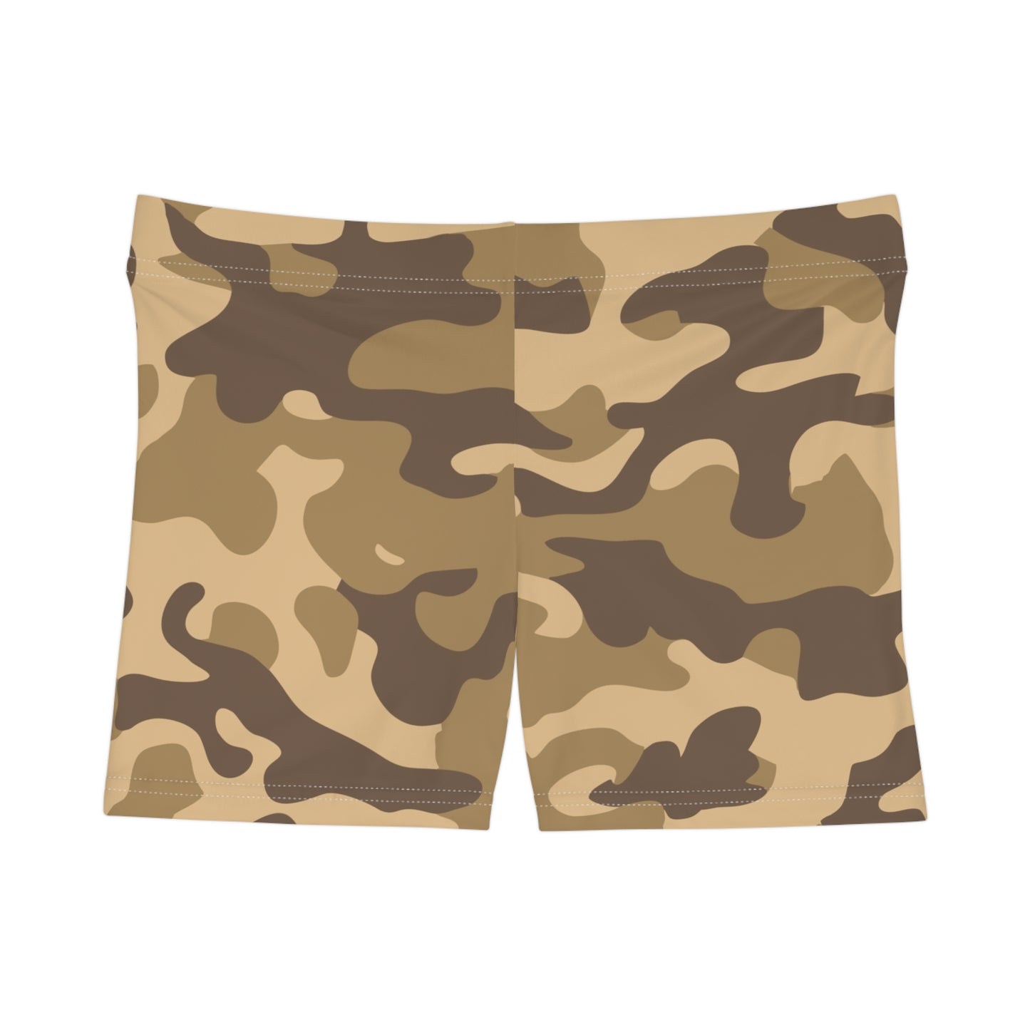 Women's Camo Shorts | Tight Fit | Khaki Camouflage