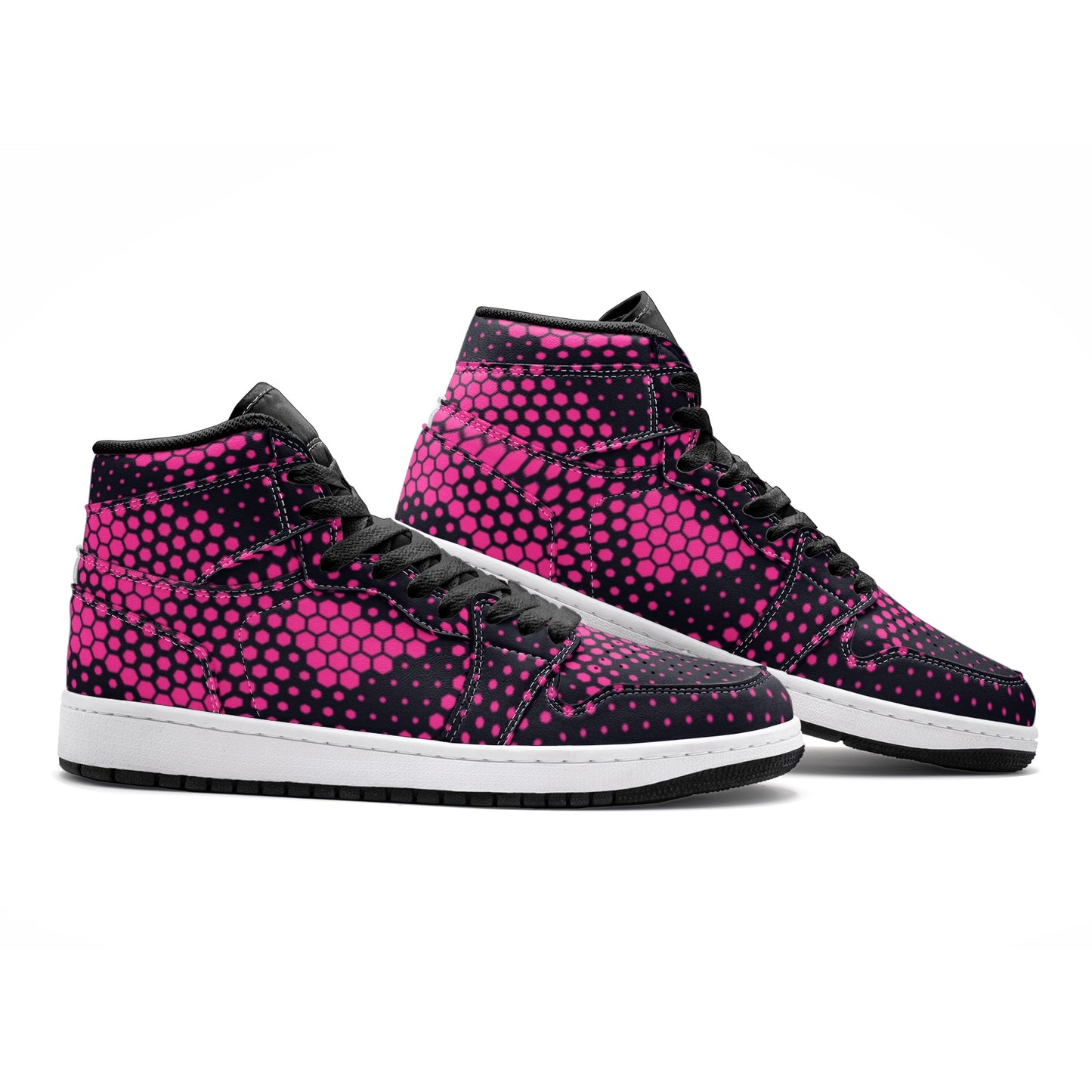 Camo Sneakers | High-Top | Pink Digital Camouflage